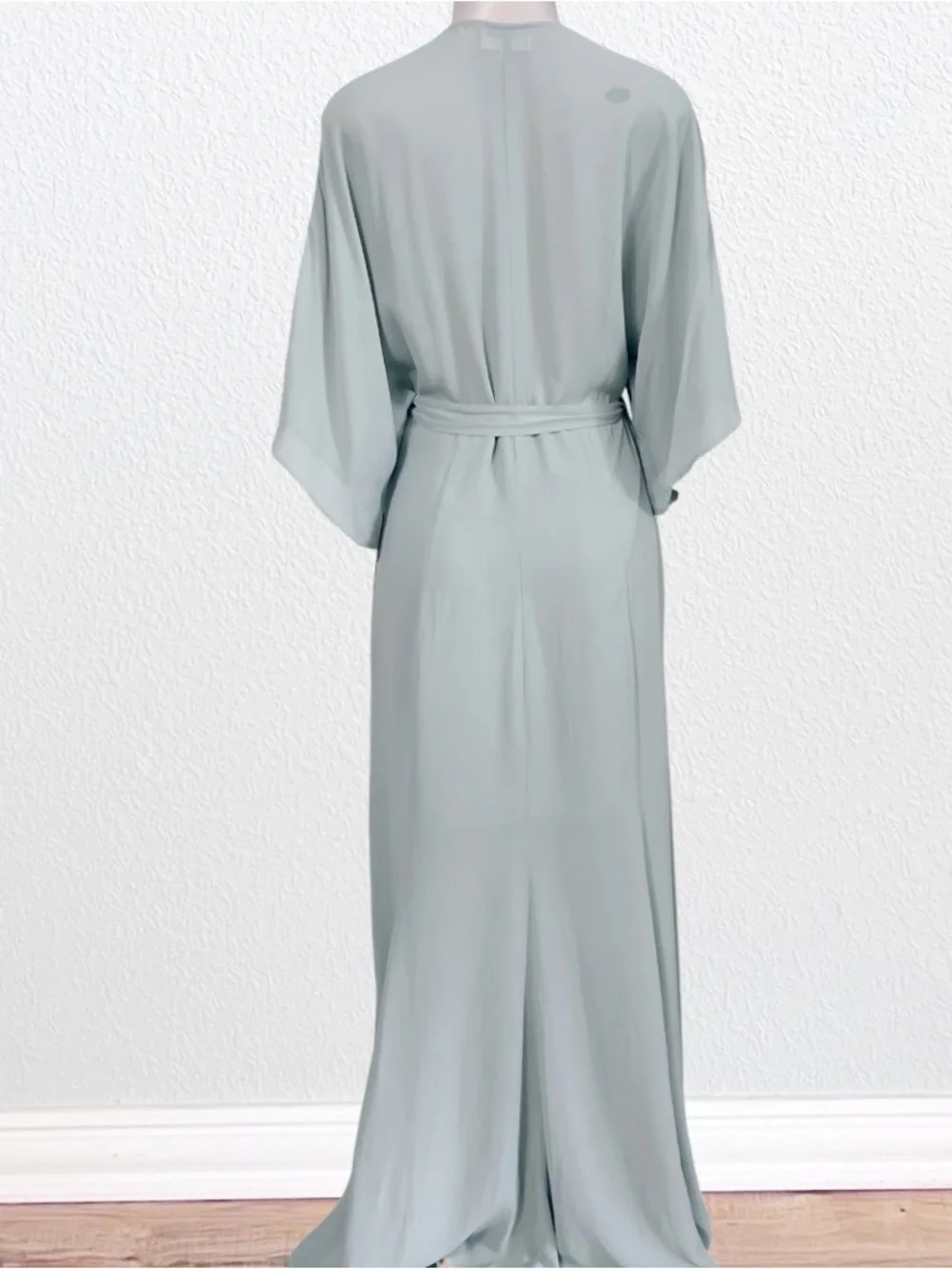 NWT Reformation Maxi Wrap Winslow Dress in Celadon SZ XL - Picture 7 of 16